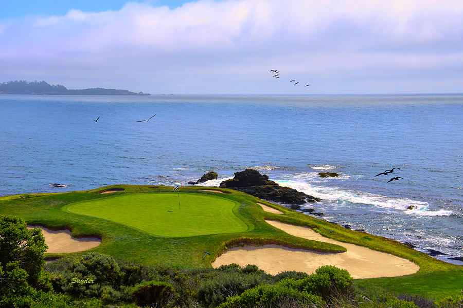 Number Seven at Pebble Beach Photograph by Barbara Snyder