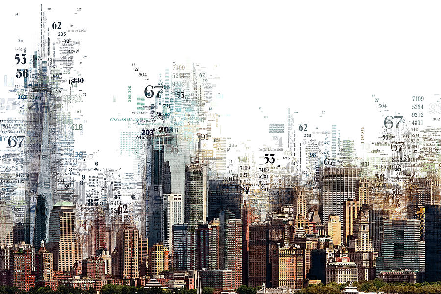 Numbers Collection - NY Skyline Photograph by Philippe HUGONNARD