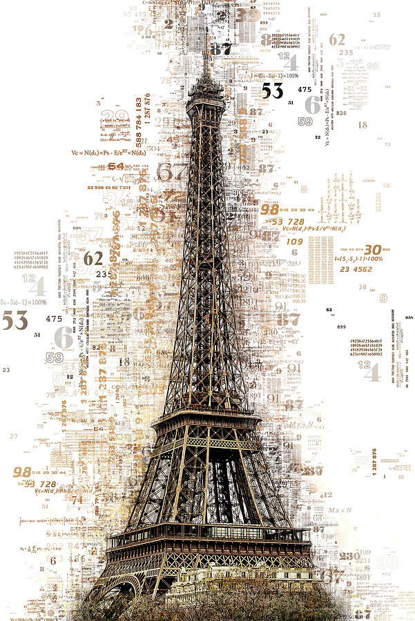 Numbers Collection - Paris Eiffel Photograph by Philippe HUGONNARD