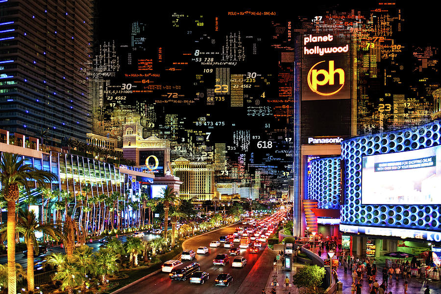 Numbers Collection - Vegas Strip Photograph by Philippe HUGONNARD