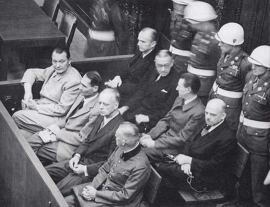 Nuremberg Trial, 1945-1946 Photograph by Unknown Photographer - Fine ...