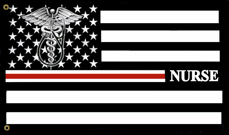 Nurse Flag Digital Art by Robert Banach Nurse Flag Digital Art by Robert Banach