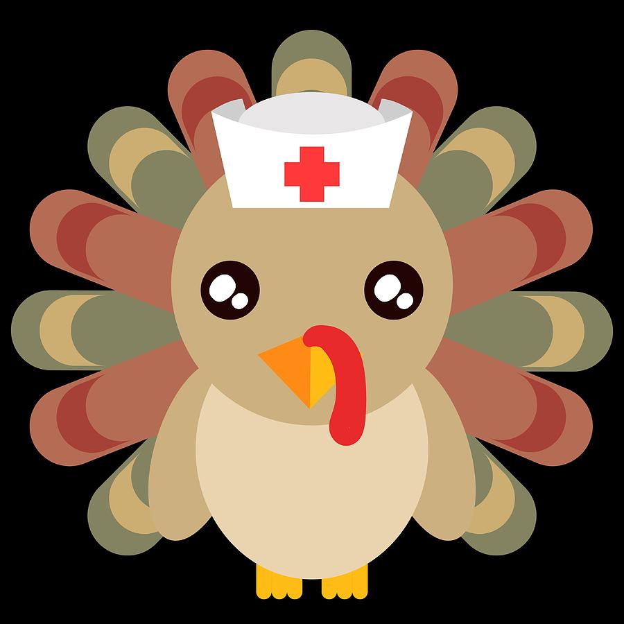 Nurse Hospital Doctor Happy Turkey Day Thanksgiving Save A Turkey