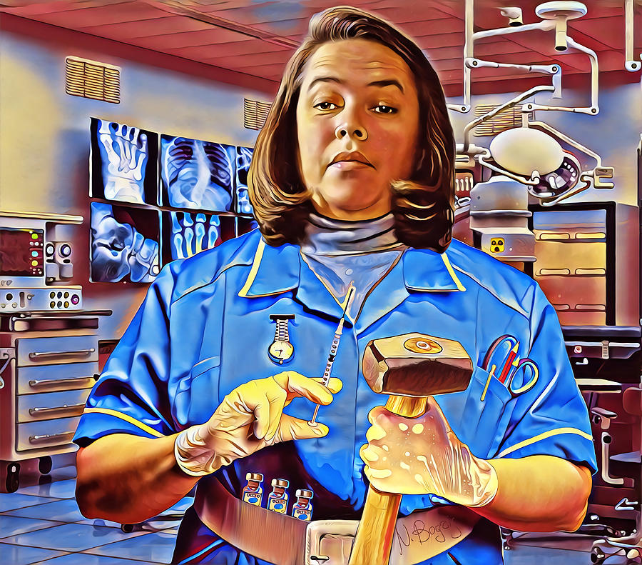 Nurse Kathy Poster yellow Painting by Robinson Adams | Pixels