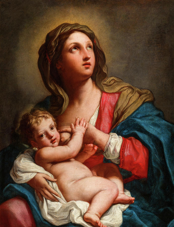 Nursing Madonna Painting By Elisabetta Sirani - Fine Art America