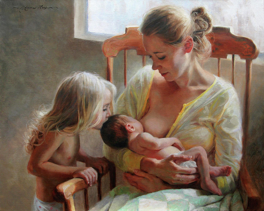 Mother Painting - Nurturer by Anna Rose Bain