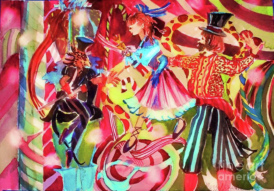 Nutcracker Glowing Bright Painting by Mindy Newman