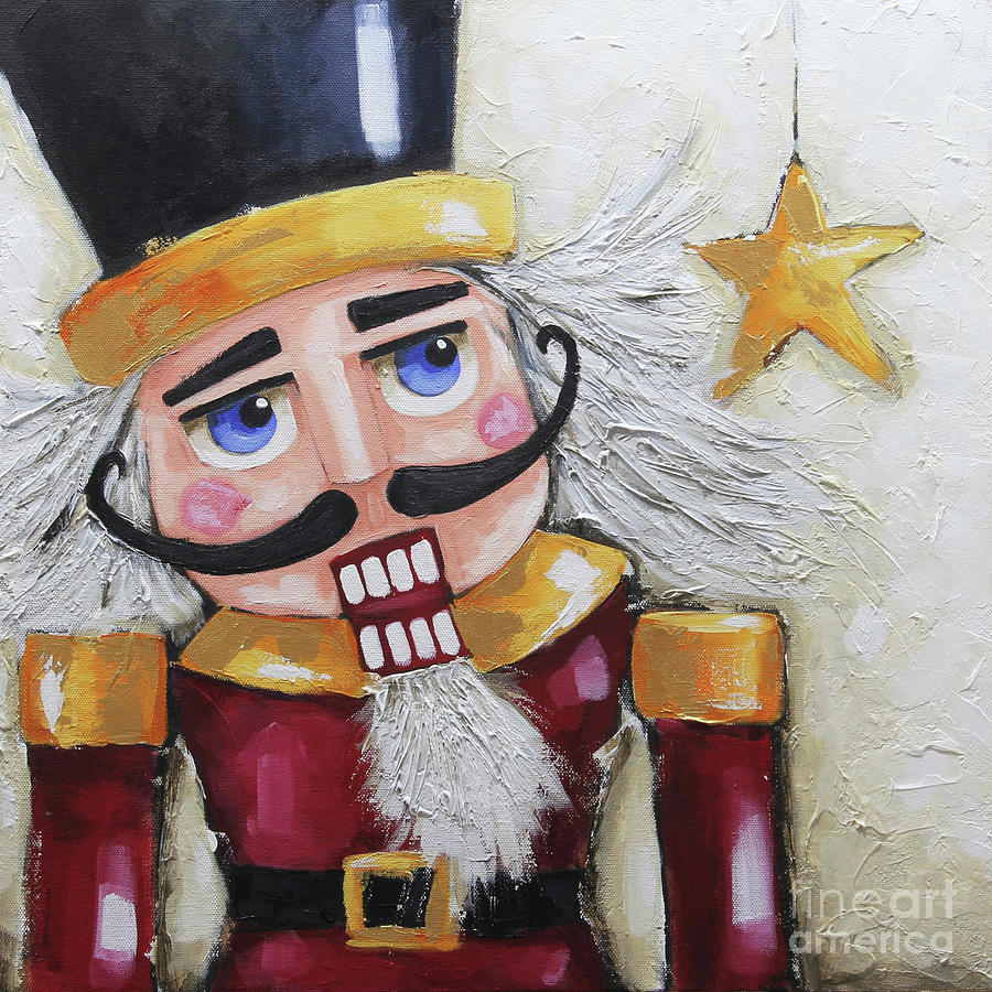 Nutcrackers Star Painting by Lucia Stewart