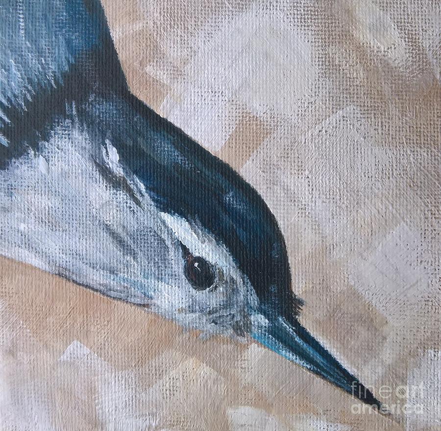 Nuthatch Painting by Lisa Dionne