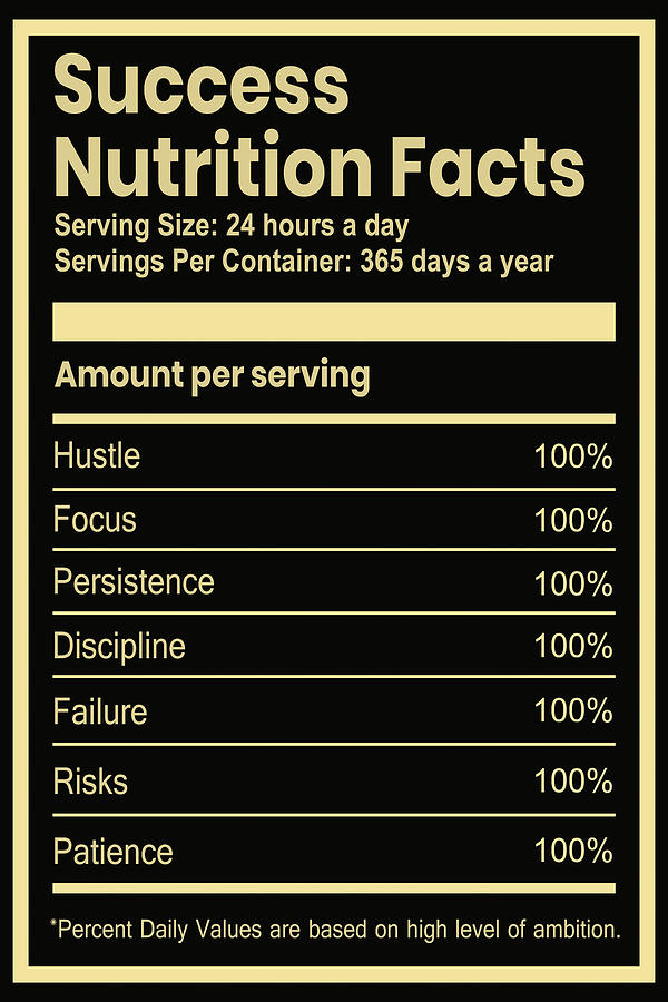 Nutrition Facts Digital Art by Christian Social - Fine Art America