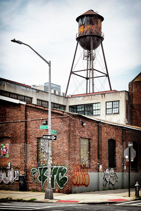 NY CITY - Brooklyn Water Tower Photograph by Philippe HUGONNARD
