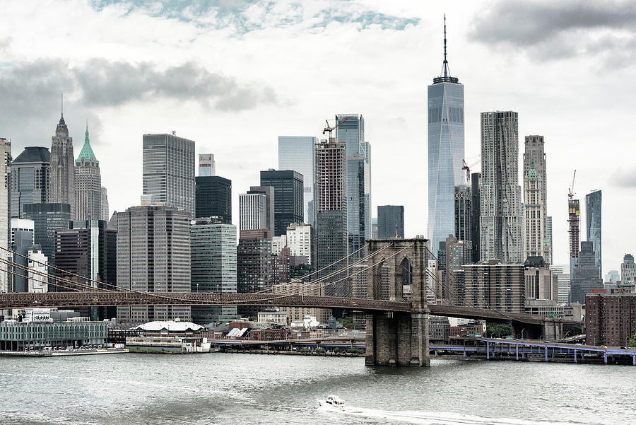 NY CITY - Manhattan Grey Photograph by Philippe HUGONNARD