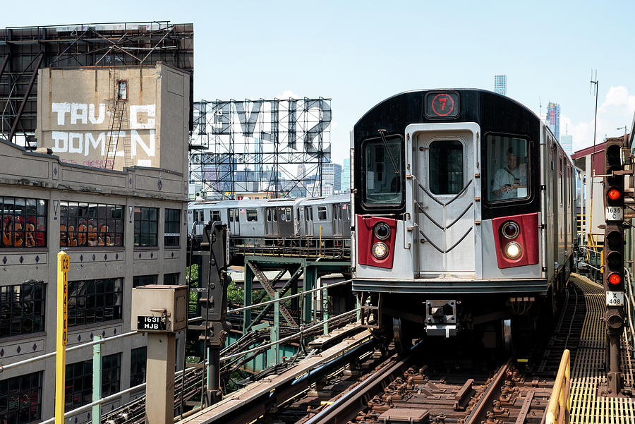 NY CITY - No. 7 Subway Train Photograph by Philippe HUGONNARD