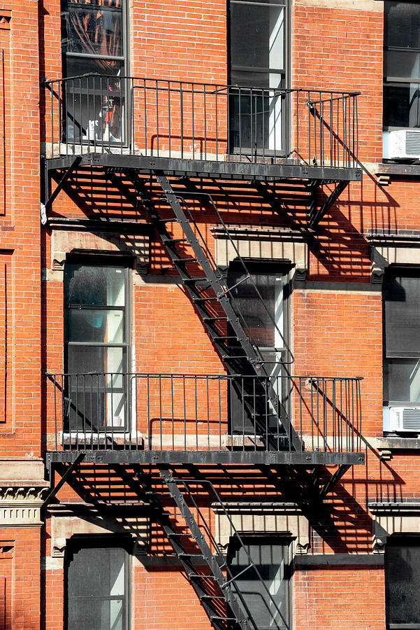 NY CITY - Red Brick Facade II Photograph by Philippe HUGONNARD