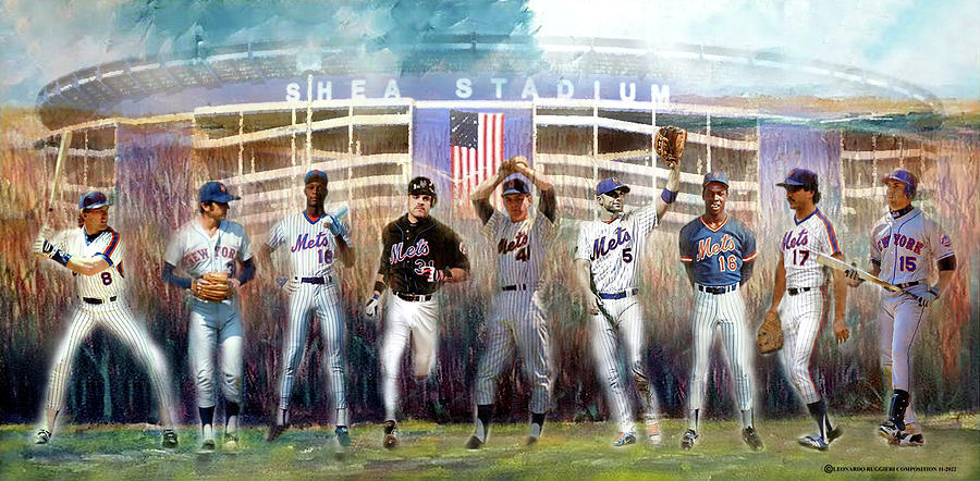 NY Mets Field of Dreams Digital Art by Leonardo Ruggieri