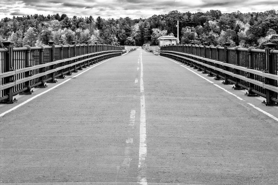 NY New Croton Bridge  BW Photograph by Susan Candelario