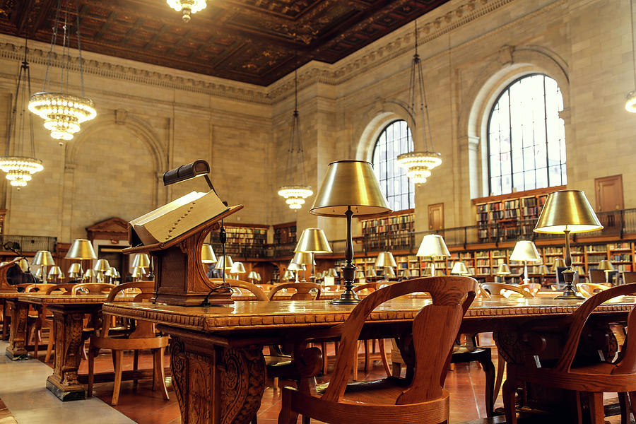 NY public library Photograph by Alberto Zanoni