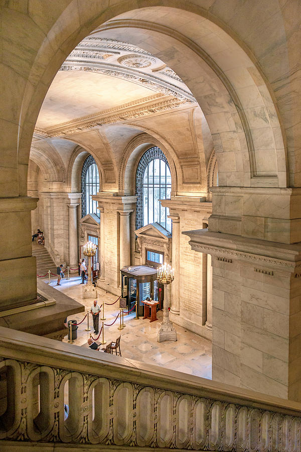 NY Public Library Photograph by Angie Mossburg