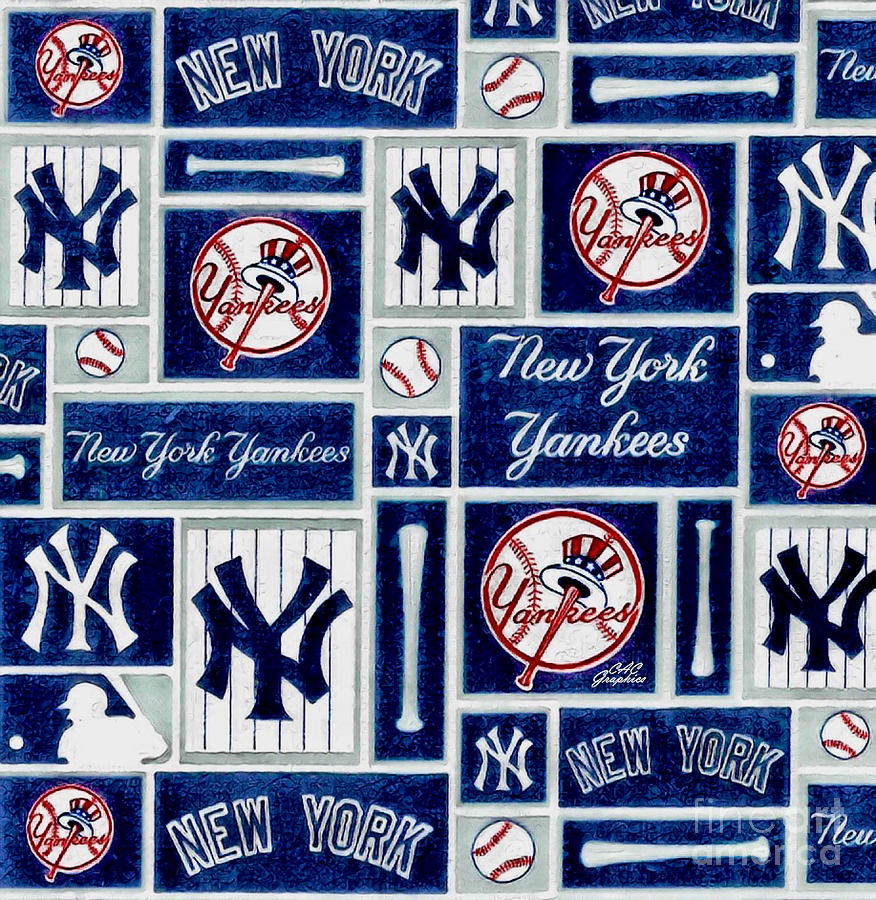 NY Yankees 2 Digital Art by CAC Graphics