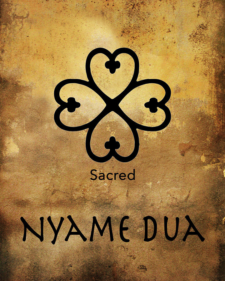 Nyame Dua Adinkra Symbol Digital Art by Kandy Hurley