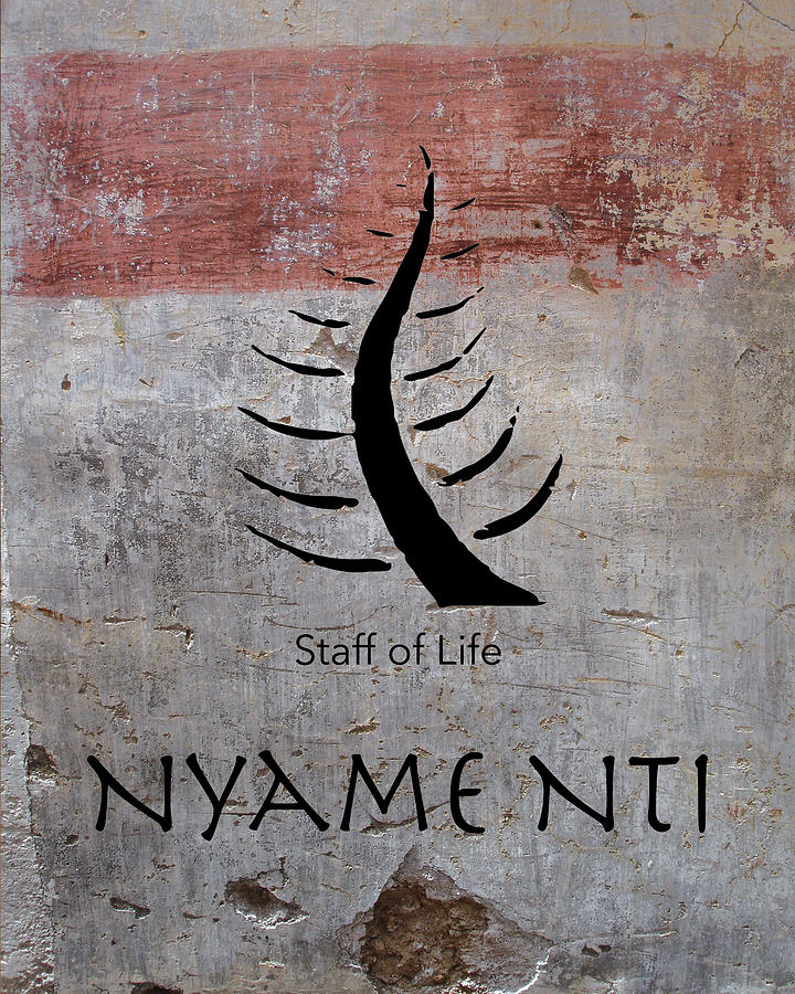 Nyame Nti Adinkra Symbol Digital Art by Kandy Hurley