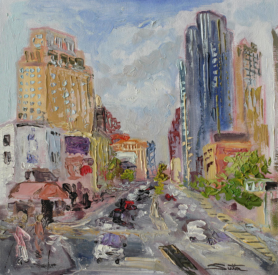 NYC Action Painting by Robert Sutton