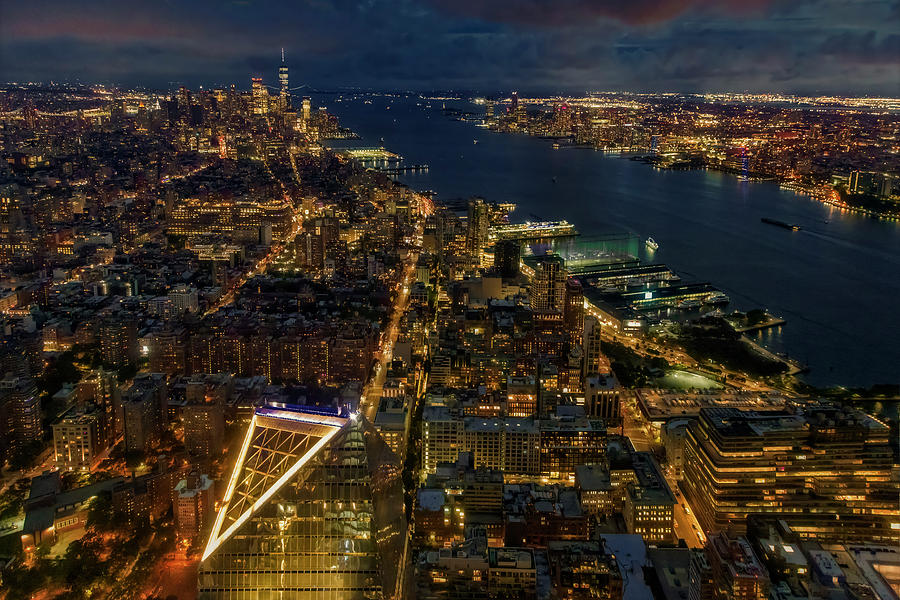 NYC Aerial  Skyline Photograph by Susan Candelario