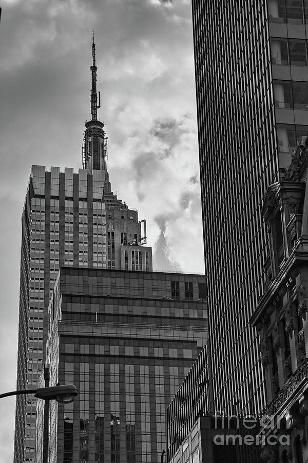 NYC Architecture Empire District BW Photograph by Chuck Kuhn