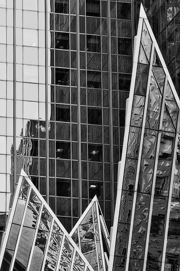 NYC Architecture Shapes BW Photograph by Susan Candelario