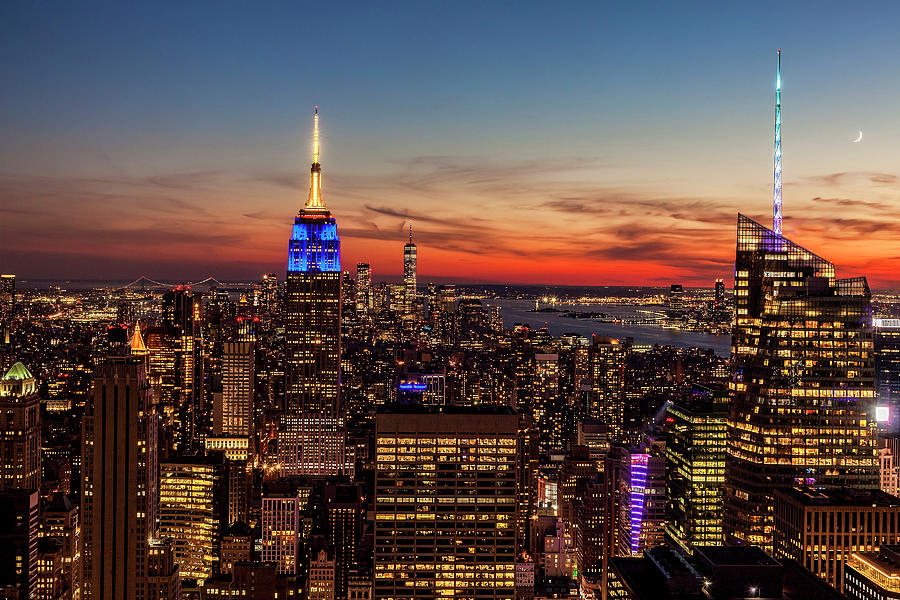 NYC at Sunset Photograph by Andrew Soundarajan