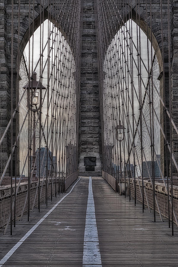 NYC  Brooklyn Bridge View Photograph by Susan Candelario
