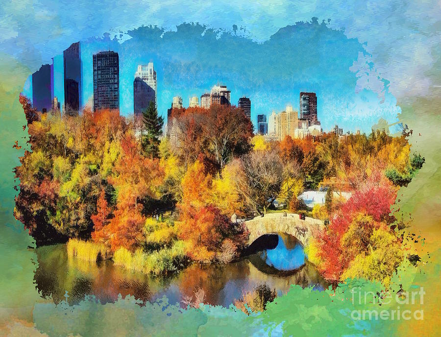 NYC Central Park Digital Art By Jerzy Czyz - Fine Art America