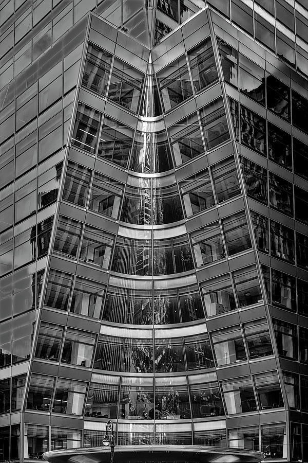 NYC Christmas Architecture BW Photograph by Susan Candelario