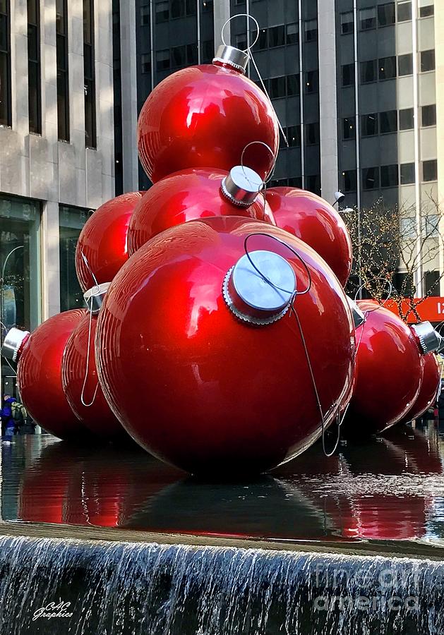 NYC Christmas Ornaments Photograph by CAC Graphics
