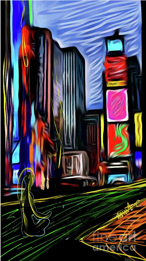 NYC Energy Digital Art by Karmel Art Fine Art America