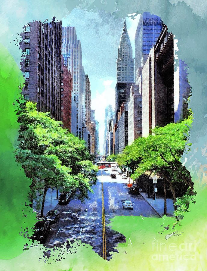 NYC Fifth Avenue Digital Art by Jerzy Czyz - Fine Art America
