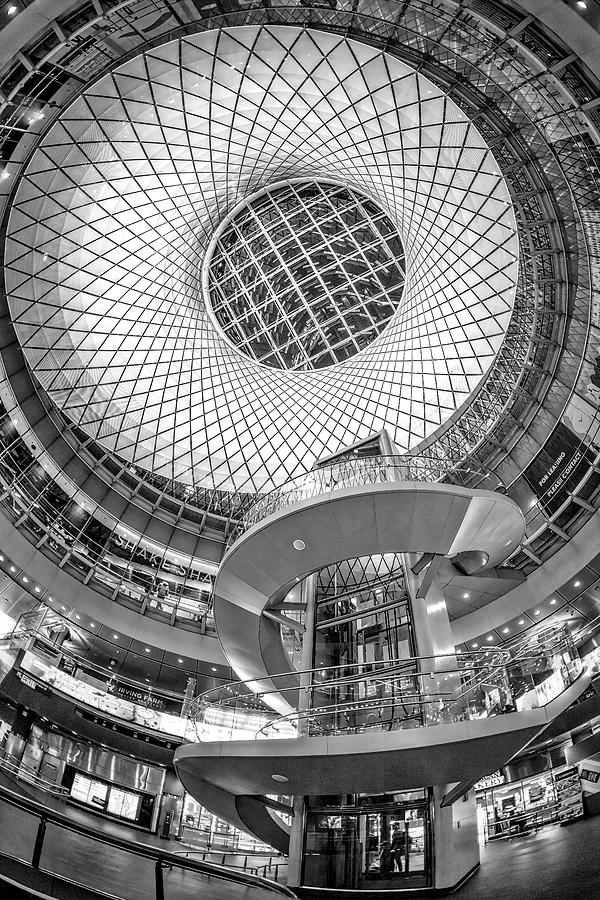  NYC Fulton St Station  BW Photograph by Susan Candelario
