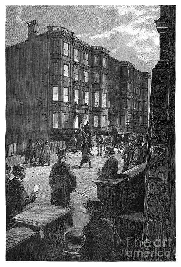 Nyc Grant Home, 1885 Drawing by Charles Graham