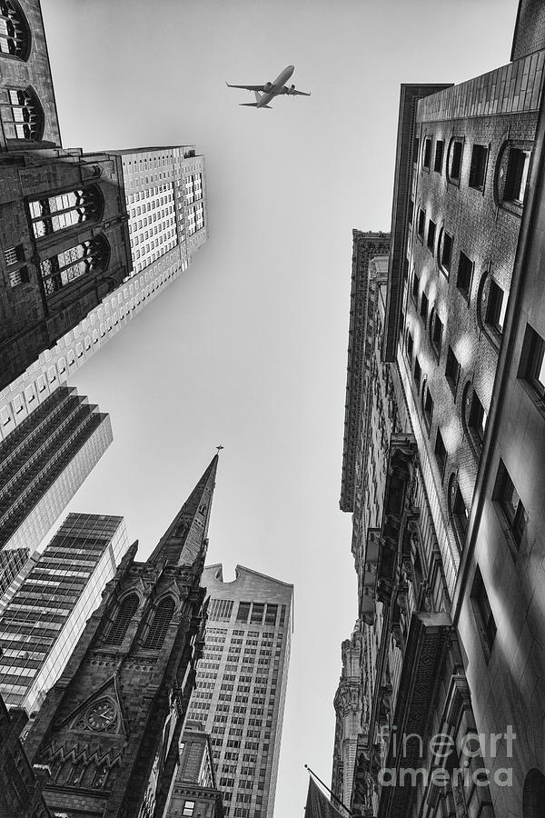 NYC High Rise Architecture Manhattan BW  Photograph by Chuck Kuhn