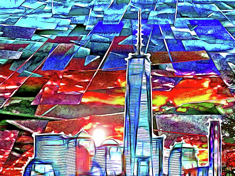 New York City Digital Art - NYC in Colors  by Daniel Janda
