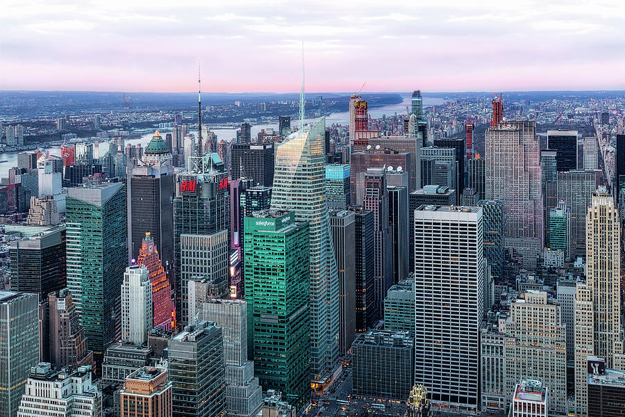 NYC Manhattan Twilight Photograph by Susan Candelario