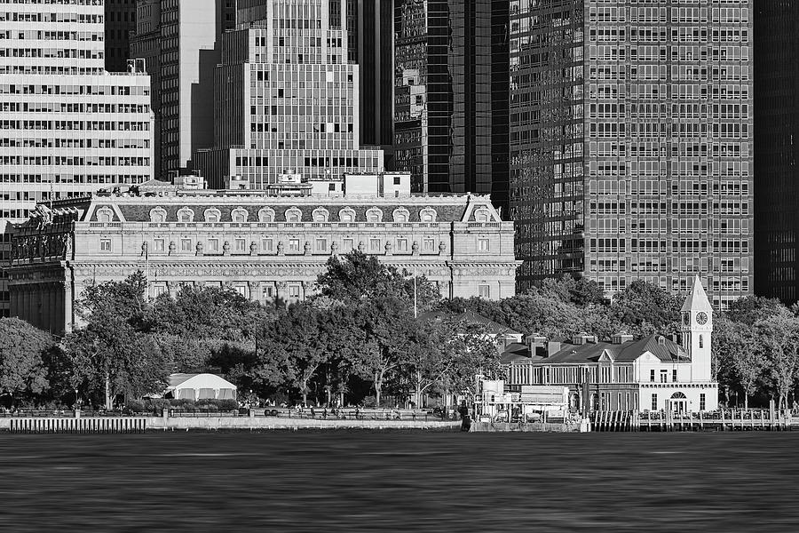 NYC Pier A BW Photograph by Susan Candelario