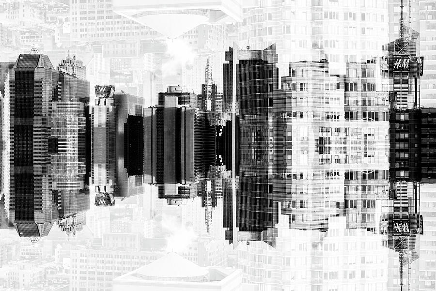 NYC Reflection - BW Manhattan Photograph by Philippe HUGONNARD