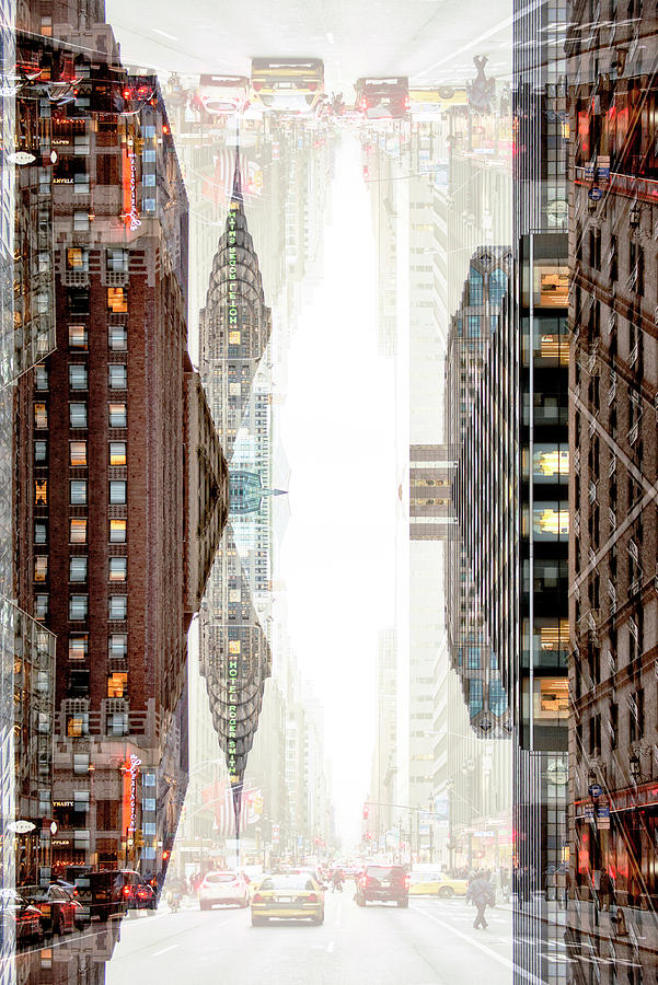 NYC Reflection - Chrysler Street Digital Art by Philippe HUGONNARD