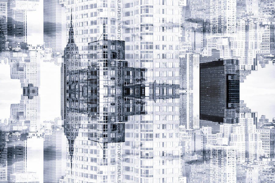 NYC Reflection - Empire I Digital Art by Philippe HUGONNARD