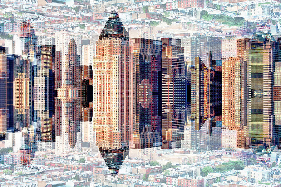 NYC Reflection - Hells Kitchen Digital Art by Philippe HUGONNARD