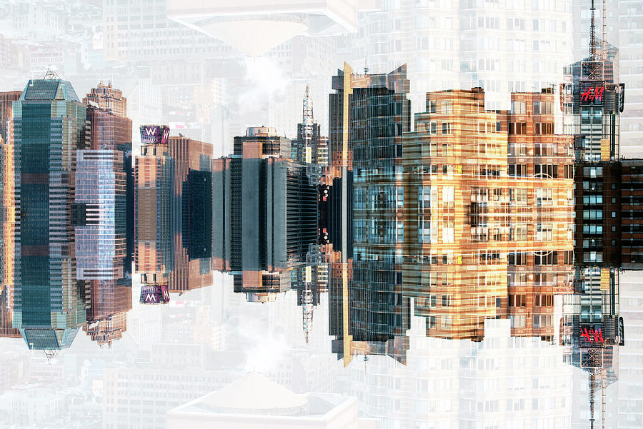 NYC Reflection - Manhattan Digital Art by Philippe HUGONNARD