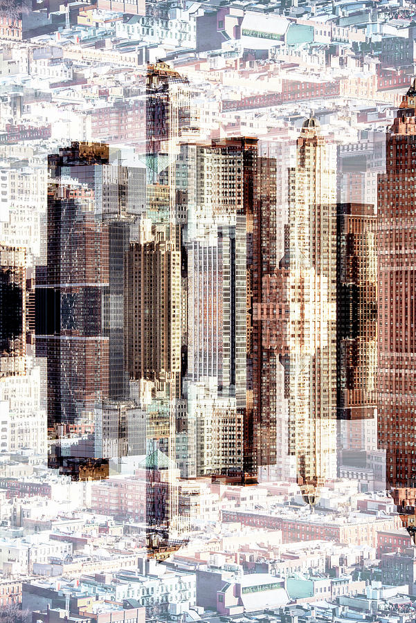 NYC Reflection - Manhattan Tangle Digital Art by Philippe HUGONNARD