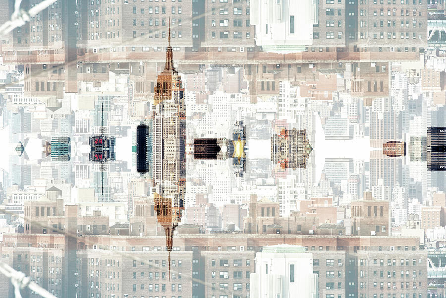 NYC Reflection - Top of the Empire Digital Art by Philippe HUGONNARD