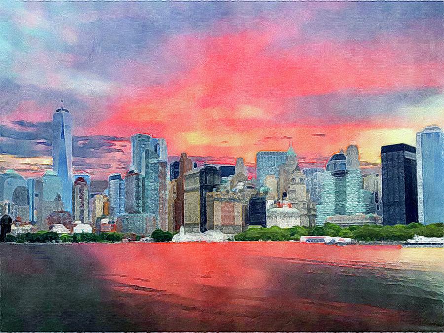 NYC reflections Digital Art by Anne Sands